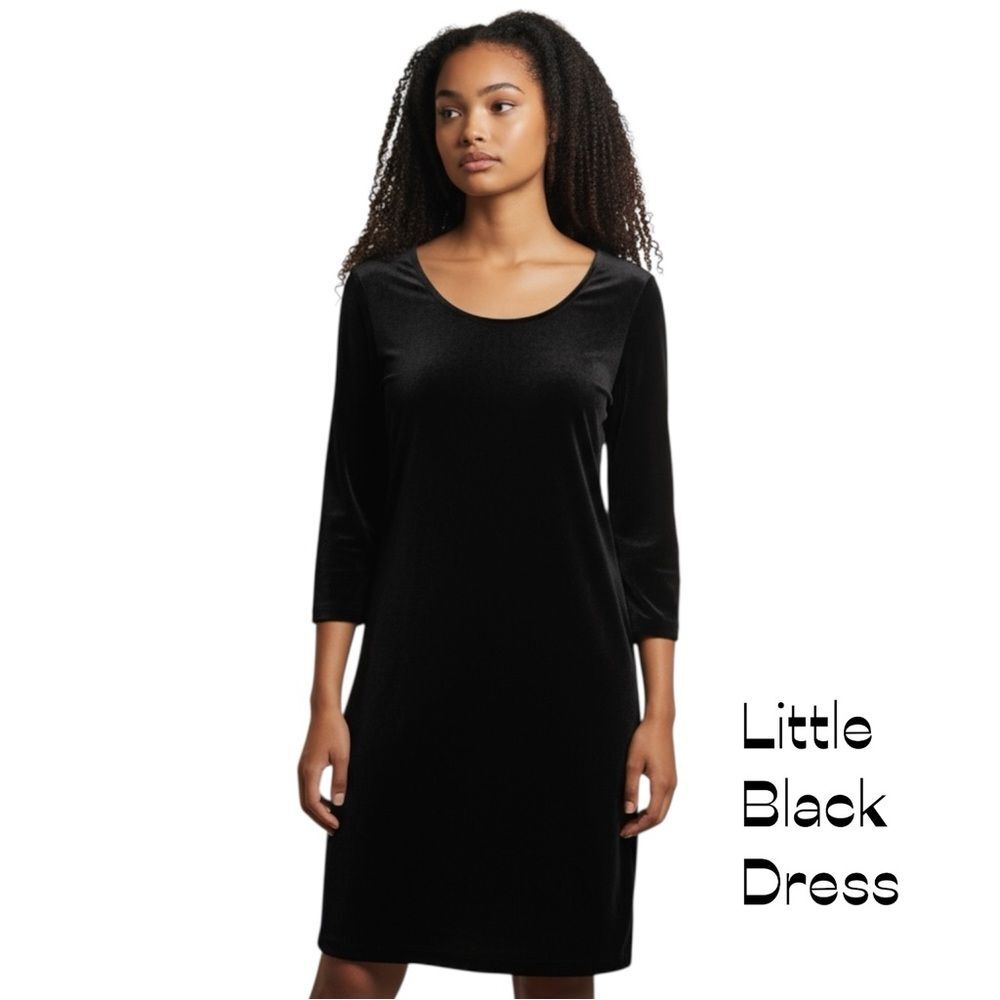 Material Girl Black BodyCon Velvet Dress NWOT Size XL WhimsiGoth